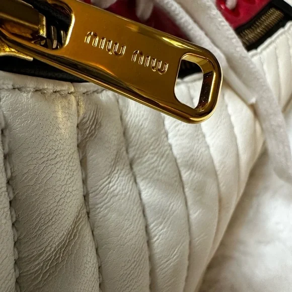 Miu Miu Red, Black, and off White Sneakers - Picture 5 of 12